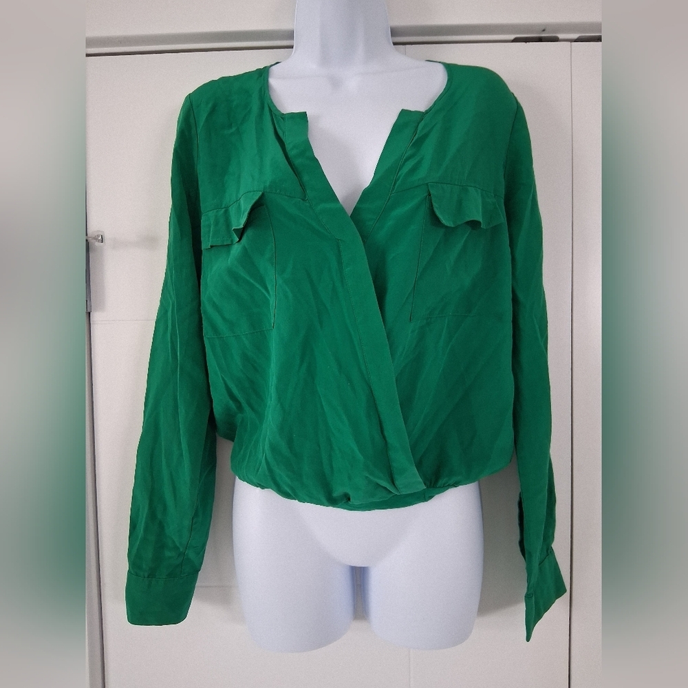 Guess By Marciano/ Vibrant Green Bodysuit Top/ Size US M - Picture 6 of 17